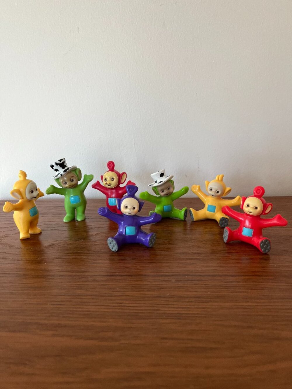 Lot of 7 Vintage 90s Teletubbies PVC Figure Toy Figurines Hasbro